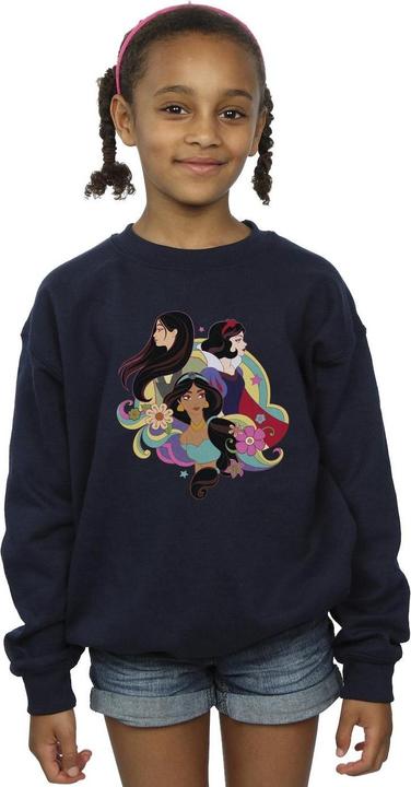 Produktbild Disney Princess Mulan Jasmine Snow White Sweatshirt Mädchen (128)