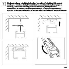 Immagine prodotto Gardinia Supporto a soffitto per binario per tende in alluminio Luna