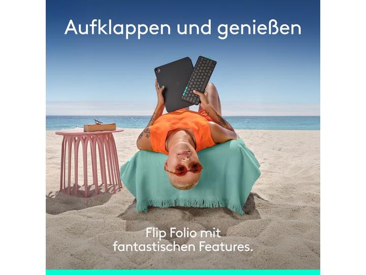 Actual product image Logitech Flip Folio (CH, Apple iPad Air 13 2024, Apple iPad Air 13 2025, Apple iPad Pro 13 2024, Apple iPad Pro 13 2025)