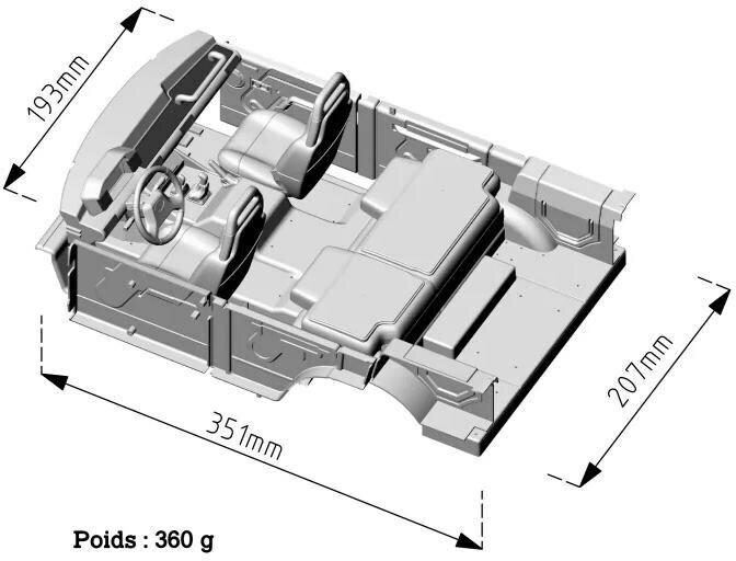 Immagine prodotto Hobbytech Interni per carrozzeria Disco Hardbody 1:10