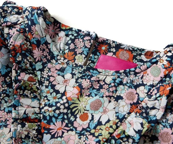Produktbild vidaXL Kinder-Langarmbluse Dunkelblau 128,Material: 100