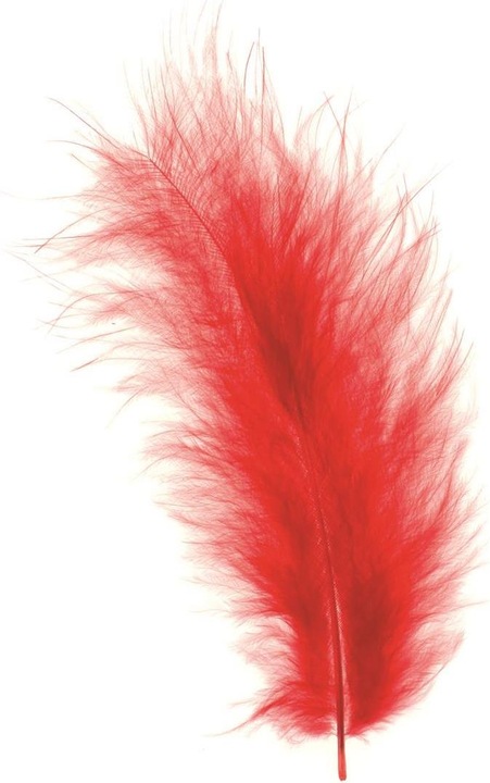 Actual product image Glorex Marabou feathers red