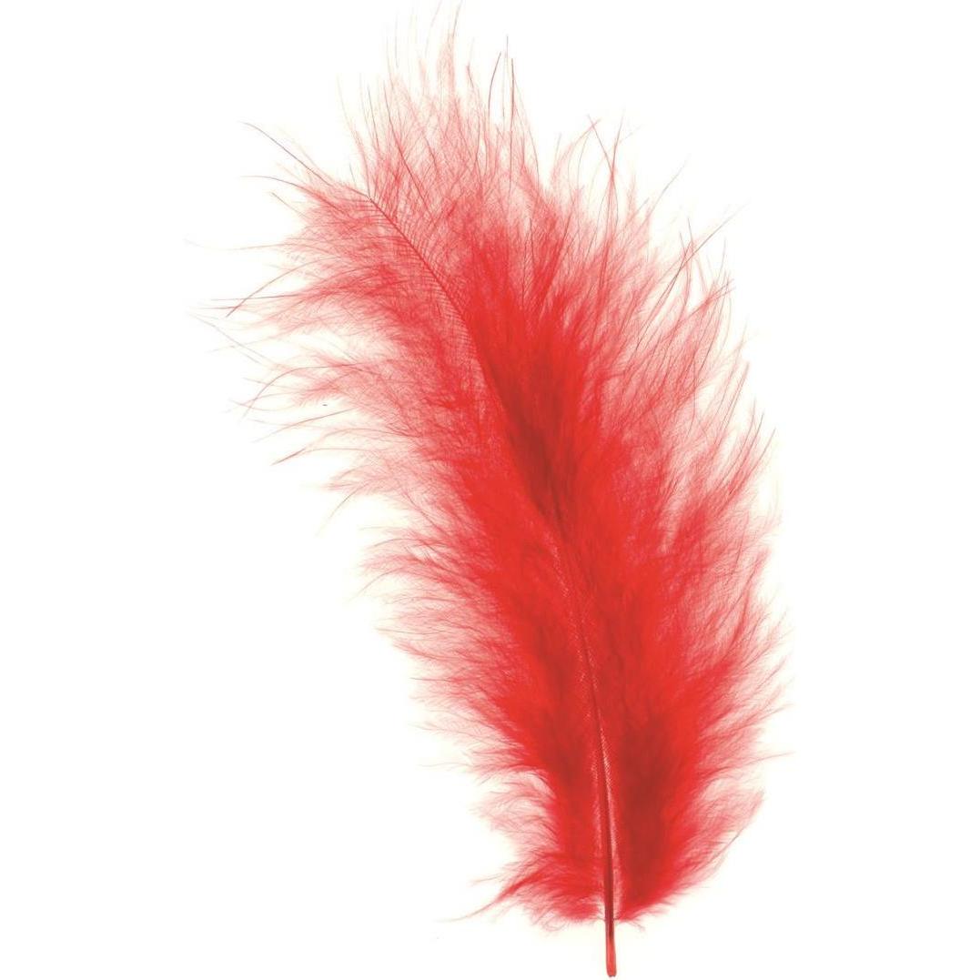 Glorex Marabu-Federn rot