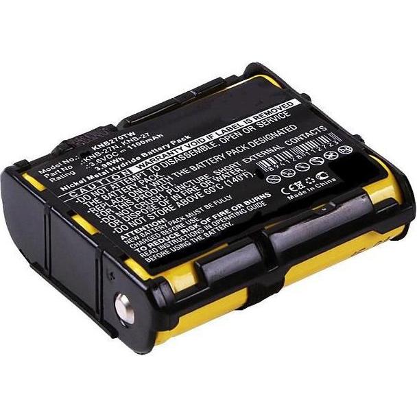 CoreParts Battery for Two Way Radio (1 Zellen, 1100 mAh), Notebook Akku, Schwarz