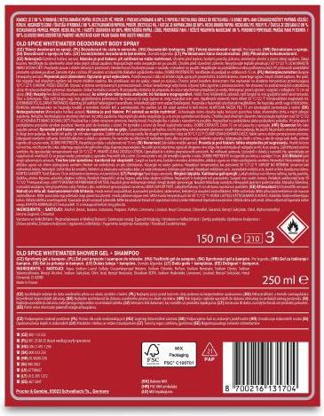 Actual product image Old Spice Set Whitewater (Spray, 400 ml)