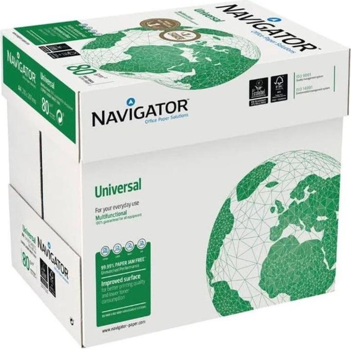 Navigator Fischer Papier Kopierpapier Druckerpapier A4 80 g/m², 2500 Stück (80 g/m², A4)