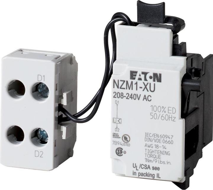 Eaton Electric GmbH Onderspanningsvrijgave met zijklemmenkast NZM1