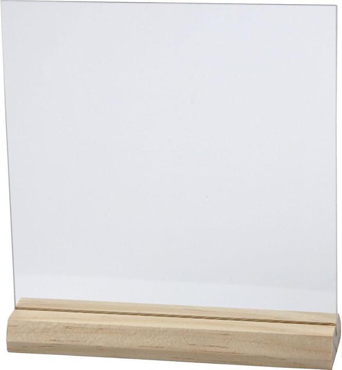 Produktbild Creativ Company Glasplatte mit Holzständer