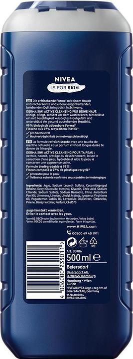 Produktbild NIVEA MEN Fresh Energy Pflegedusche XL (500 ml)