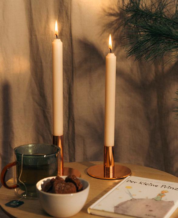 Immagine prodotto Esmée Portacandele per candele a colonna in rosé, H 6,5 cm x Ø 10 cm