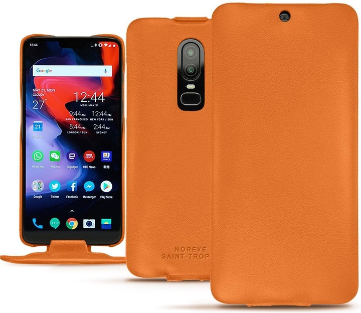 Noreve Lederschutzhülle vertikal (OnePlus 6)