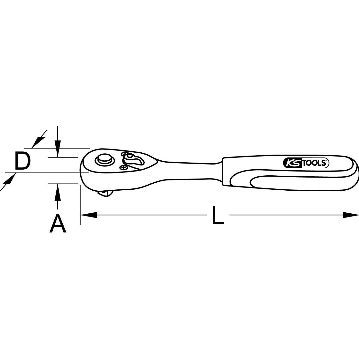 Thumbnail - KS Tools, Ratsche, 912.1290 (1/2")