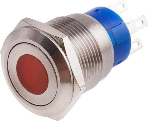 Produktbild RS PRO 19mm,stainless,SPST,Spt,Rd,24V