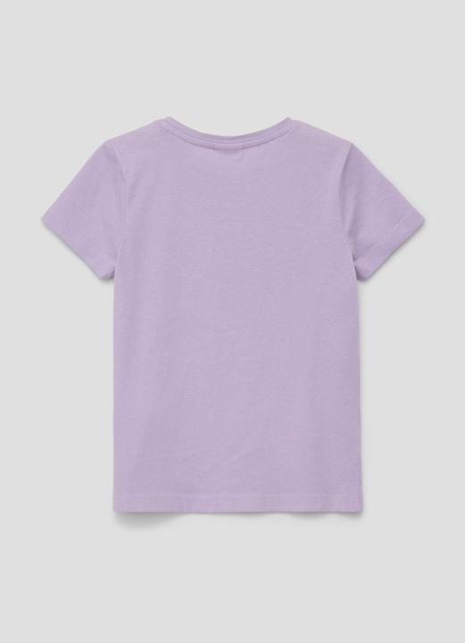 Produktbild S.Oliver T-Shirt Baumwollshirt mit Glitzer-Print (92)