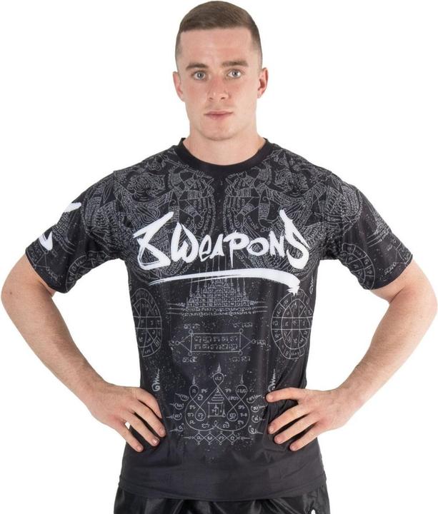 Actual product image 8Weapons Functional T-Shirt, Hanuman Yant, black-grey S (S)