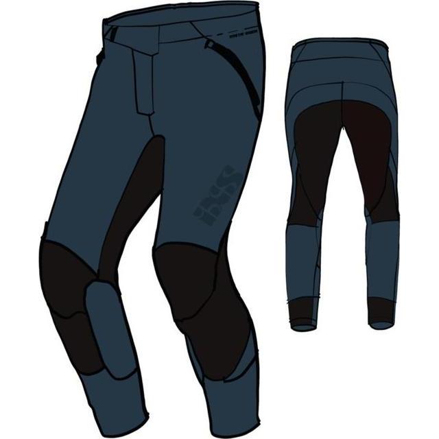 iXS, Herren, Velohosen, Trigger EVO Pants (M), Schwarz, Blau, M