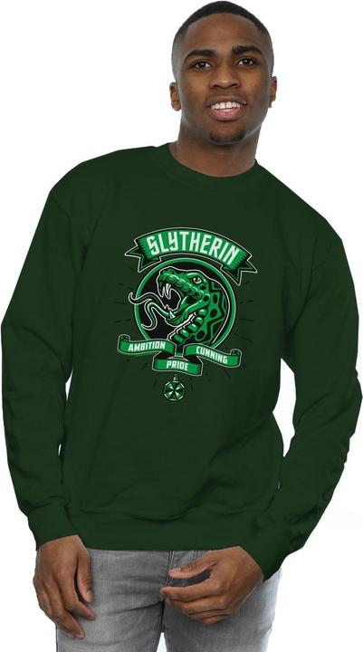 Actual product image Mens Slytherin Toon Crest Sweatshirt (L)