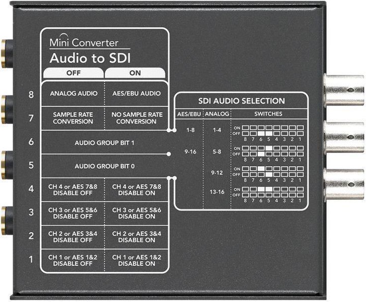 Produktbild Blackmagic Mini Converter Audio-SDI 2 (Audio Switch)