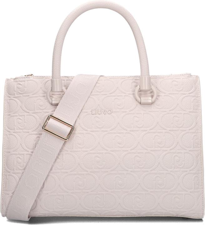 Actual product image Liu Jo Ecs M Satchel Double Zip Handss Dames - Beige - Measure ONESIZE