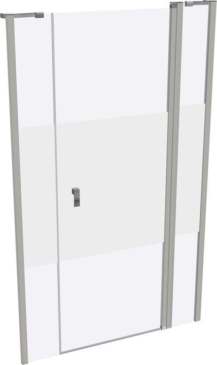 Actual product image Hüppe Design pure 4-corner swing door with fixed segment and side panel in niche, width:120cm height:200cm (211 cm, 120 cm, 200 cm)