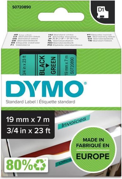 Produktbild Dymo S0720890 Standardband (1.90 cm, Grün)
