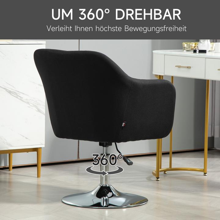 Produktbild Homcom Sessel Polyester Schwarz