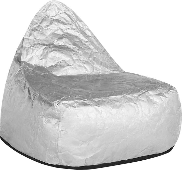 Beliani Silver beanbag DROP