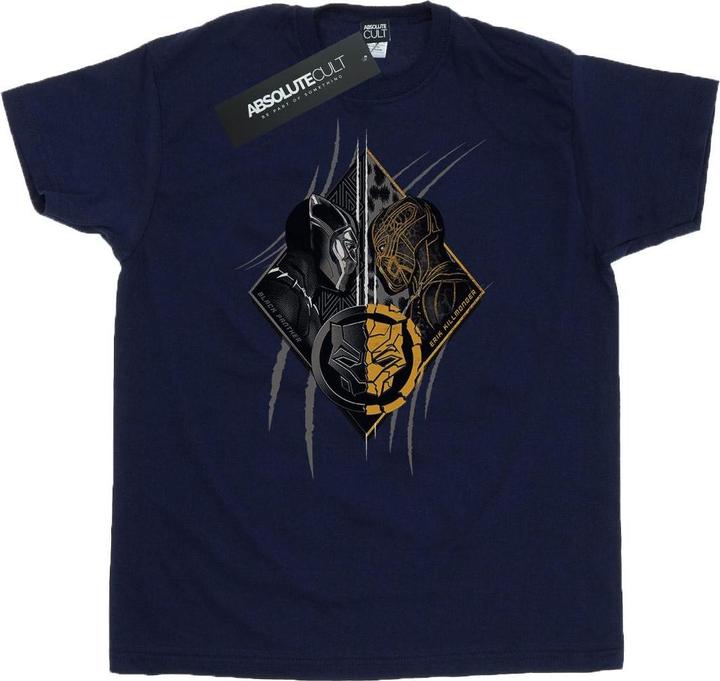 Actual product image Mens Black Panther Vs Killmonger T-Shirt (L)