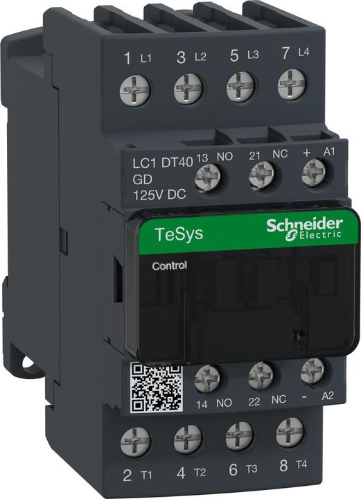 Produktbild Schneider Electric Leistungsschütz, 4p+1S+1Ö, 40A/AC1, LC1DT40GD