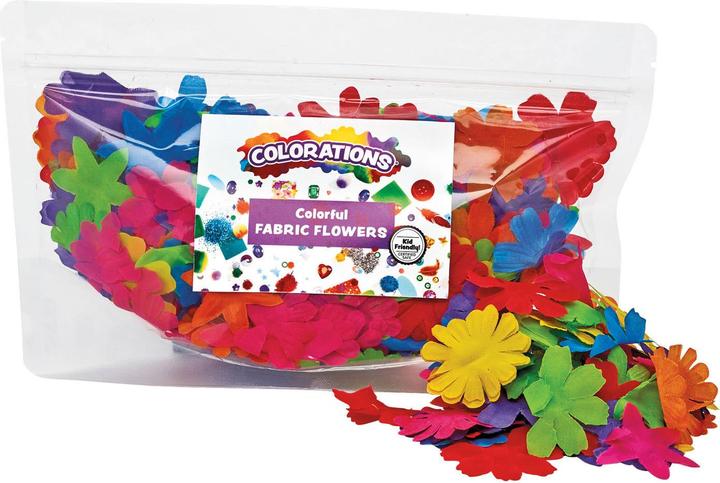 Immagine prodotto Colorations Fiori colorati in tessuto, 300 pezzi.