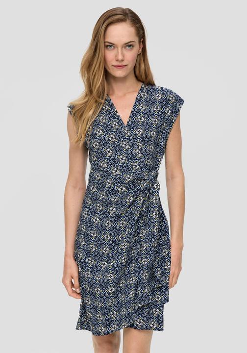 Produktbild S.Oliver Kleid Viskose-Kleid im Relaxed Fit mit Knoten-Detail (46)