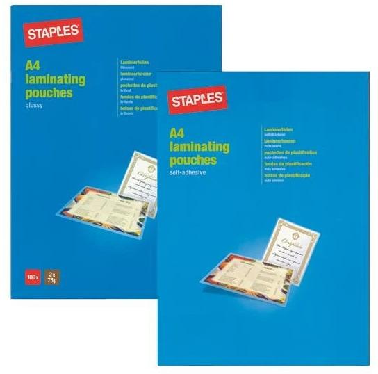 Actual product image pavo Laminating film A4, 75 µm, 100 pieces, Glossy Waterproof (A4, 100 pcs., 75 µm)
