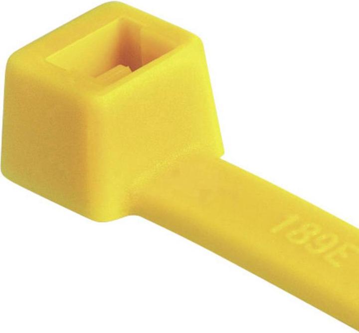 Image du produit HellermannTyton Collier de serrage T50R jaune (Serre-câbles en plastique, 200 mm, 100 pcs)