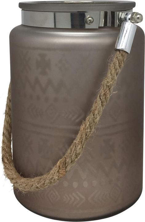 Produktbild GuGus Laterne aus Glas mit Kordel, Silber/Gold