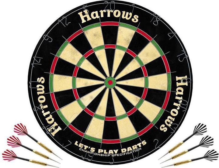 Produktbild Precision Dartboard-set Lets Play Bristle Harrows