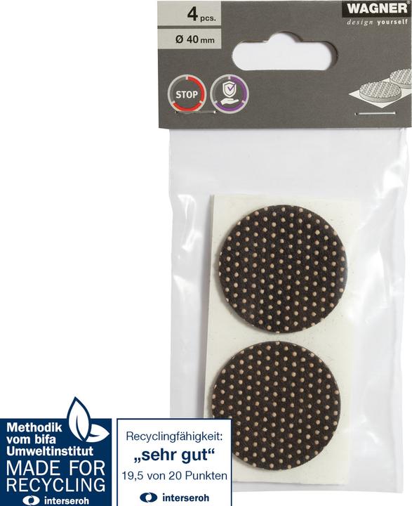 Produktbild Wagner System design yourself EH 0140 Anti-Rutsch-Pads Stoff Ø 4,0 cm, 4 St. (4 Stück)