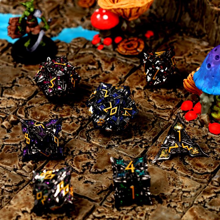 Produktbild Glass Staff Nocturnal Aether Metal RPG Dice Set