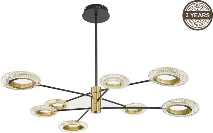 Domoletti LAMPADA A SOSPENSIONE A LED A2333-8 110CM 64W (110 x 50 cm)