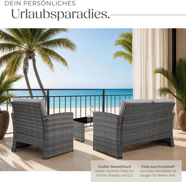 Immagine prodotto tectake Salottino in rattan Jesolo