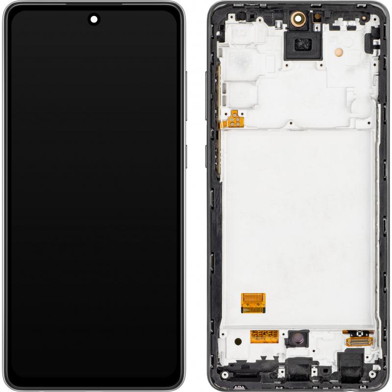 MP Display Unit für Galaxy A72 A725 / A72 5G A726, OLED Version, Aftermarket, Schwarz (Écran), Pièces de rechange pour appareils mobiles
