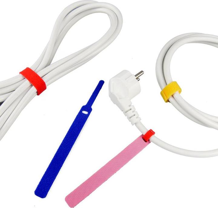 Actual product image Label-the-cable LTC BASIC 10 Power hook and loop binder rt, gb, bl (Velcro cable ties, 170 mm, 10 pcs.)