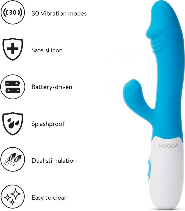 Actual product image MOQQA Skipper Rabbit Vibrator