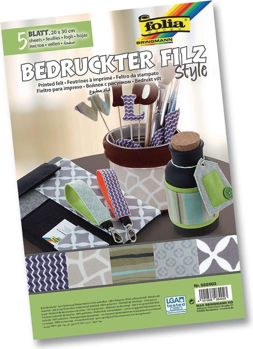 Produktbild Folia Bastelfilz Style (30 x 20 cm)