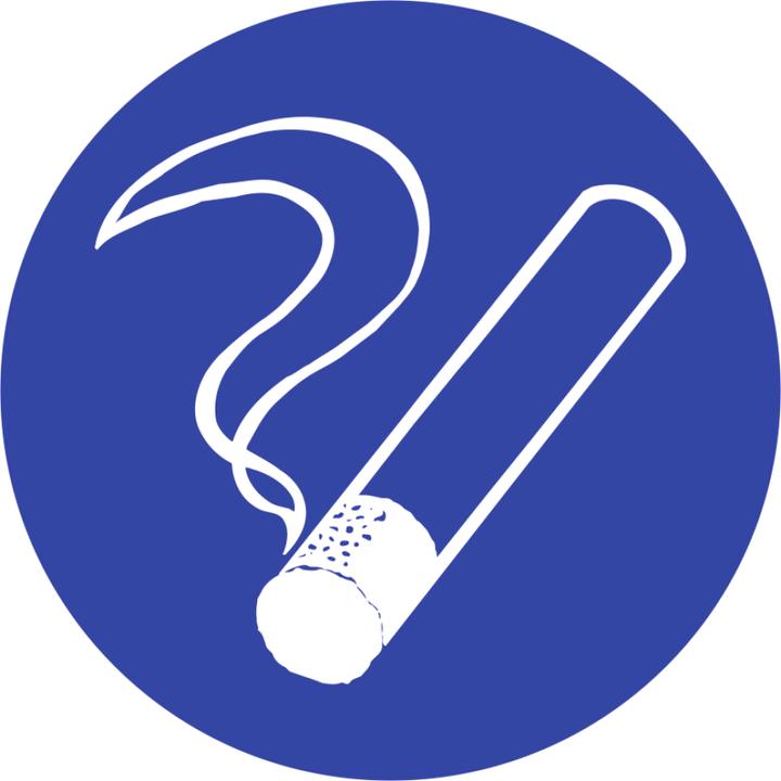 Moravia Smoking permitted sign Foil, Ø 100 mm