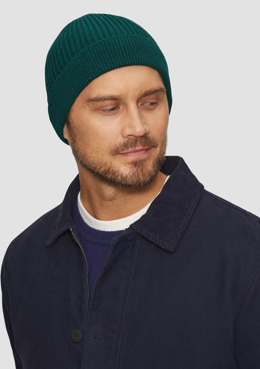 Produktbild S.Oliver Mütze Baumwoll-Beanie mit Rippstruktur (One Size)