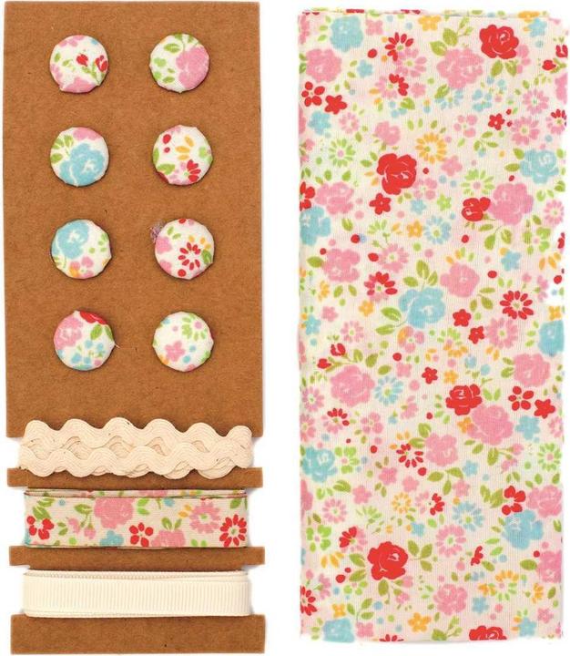 Image du produit Glorex Set de tissus multicolores fleurs