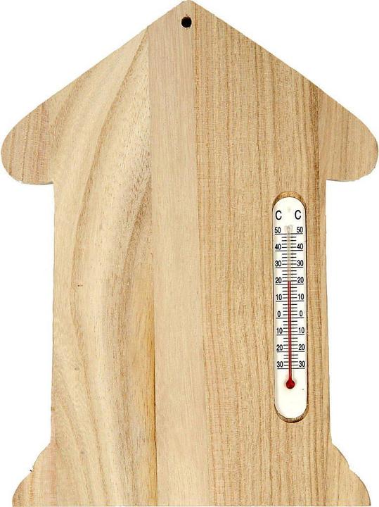 Produktbild Creativ Company Holz Thermometer-Haus