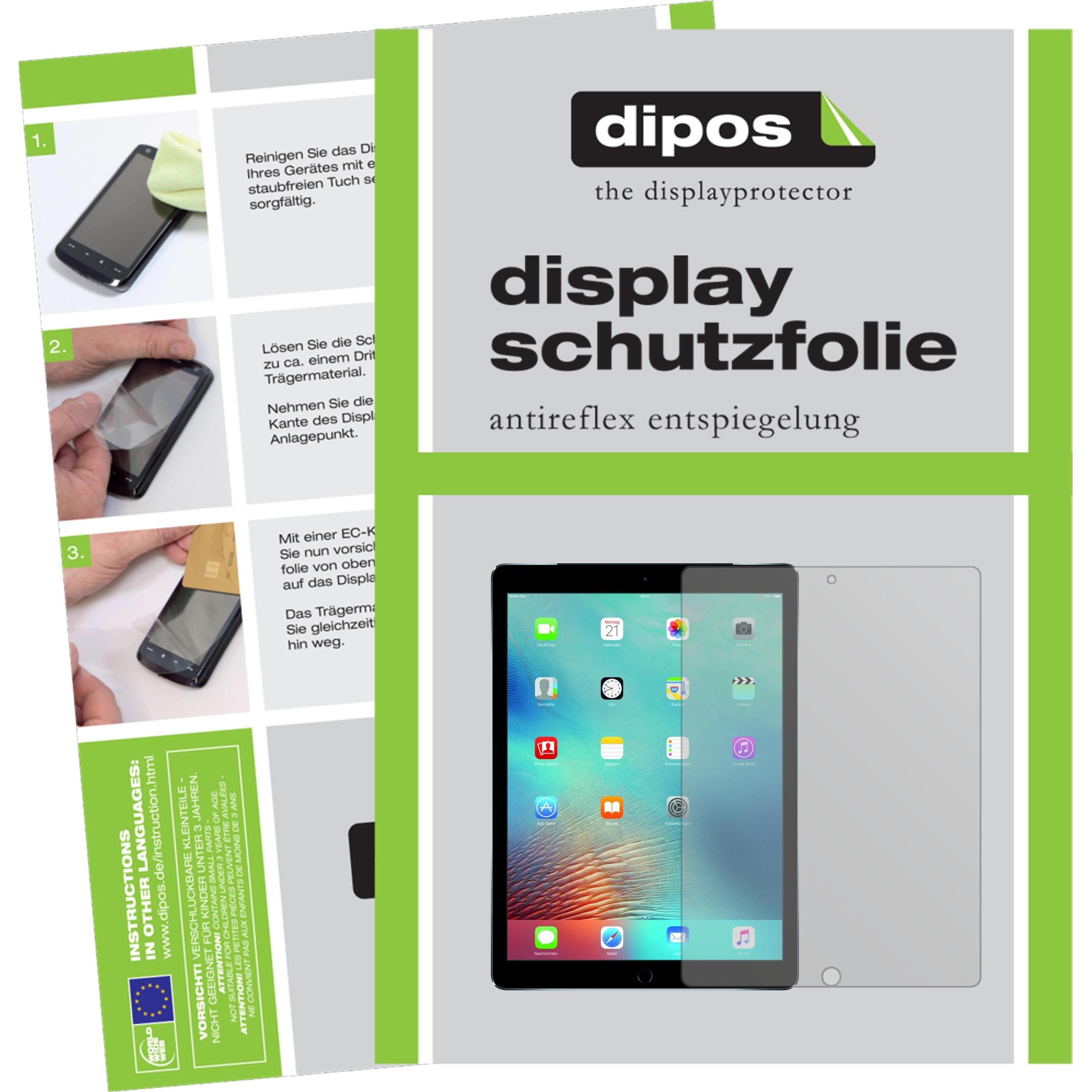 Dipos Displayschutzfolie Antireflex (2 Stück, iPad Pro 12.9), Tablet Schutzfolie