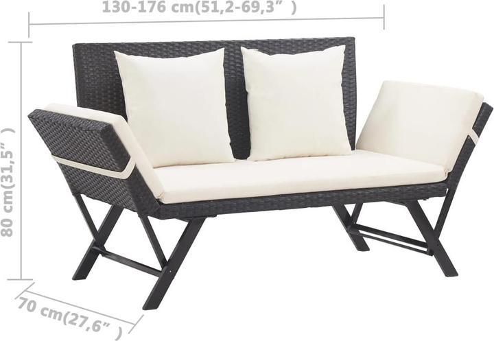 Actual product image vidaXL Aussen-Sonnenliege