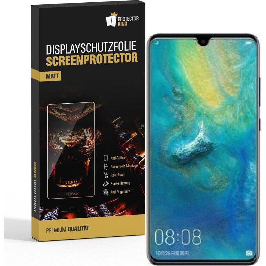 Protectorking 2x Premium Displayschutzfolie Matt Entspiegelt (2 Stück, Huawei Mate 20 X), Smartphone Schutzfolie